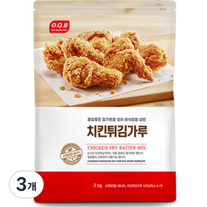 OQB 치킨튀김가루, 2kg, 3개