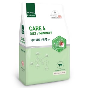 내츄럴랩 강아지 전연령용 CARE4 유기농 기능성 사료