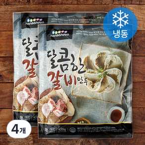 한만두 달콤한 갈비만두 (냉동), 420g, 4개