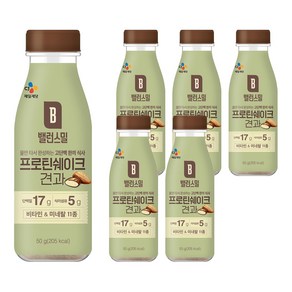 CJ 밸런스밀 견과, 50g, 6개