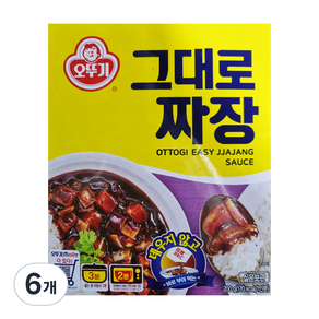 오뚜기 그대로짜장, 200g, 6개