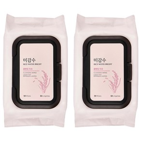 더페이스샵 미감수 브라이트 클렌징 티슈, 50매입, 2개
