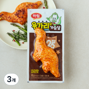 하림 용가리닭가슴살 마라맛, 80g, 3개