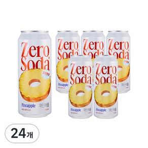 클룹 제로소다 파인애플, 24개, 500ml