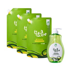 쑥소쿰 주방세제 750mL + 1.2L x 3p, 1세트