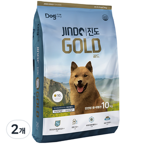 도그랑 진도 골드 강아지 건식사료, 10kg, 2개, 닭