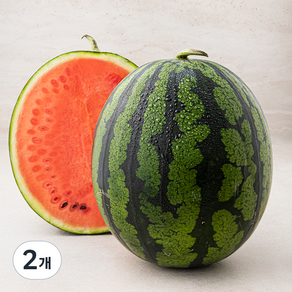 산지직송 당도선별 수박 (11 bix 이상), 8kg 미만, 2개