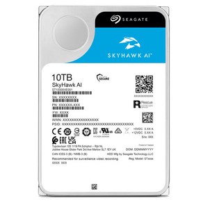 씨게이트 SkyHawk AI CCTV용 HDD, ST10000VE001, 10240GB