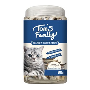 톰스패밀리 동결건조 캣 트릿 고양이간식, 열빙어, 80g, 1개