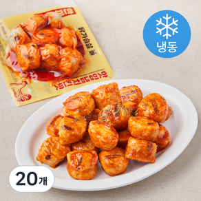 한끼통살 닭가슴살 볼 핫양념치킨맛 (냉동), 100g, 1개입, 20개