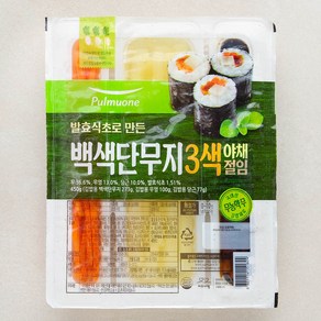 풀무원 백색단무지 3색 야채절임 450g