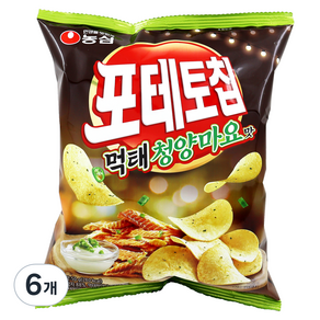 포테토칩 먹태청양마요맛, 50g, 6개