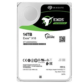 씨게이트 Exos X18 HDD, ST14000NM000J, 14TB