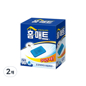 홈매트 매트형 모기퇴치제 리필 90매, 90g, 2개