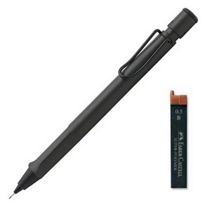 LAMY 사파리 샤프 차콜블랙 무광 + 샤프심 B 랜덤발송, 0.5mm