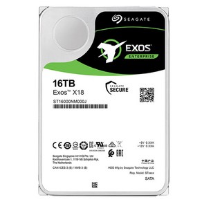 씨게이트 Exos X18 7200 / 256M HDD, ST16000NM000J