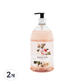 루디 아로마틱센트 바스앤 샤워젤 로즈향, 1000ml, 2개