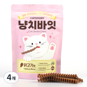 캣츠모리 고앙이 냥치바잇 스틱, 닭고기, 60g, 4개