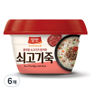 동원 양반 쇠고기죽, 287.5g, 6개