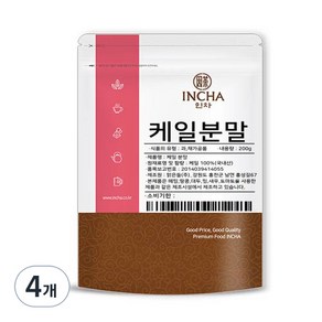 인차 케일분말, 200g, 4개