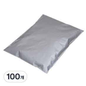 LDPE 핫멜트 접착 택배봉투 은색 10mm N20G20017, 100개