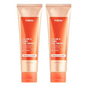 쿤달 볼륨 앤 픽싱 웨딩부케향 컬크림, 130ml, 2개