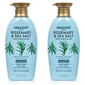 오가니스트 엘라스틴 로즈마리 앤 씨솔트 딥클렌징 샴푸, 500ml, 2개