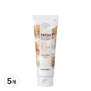 토니모리 프레쉬 투 고 쌀겨 폼클렌저, 170ml, 5개