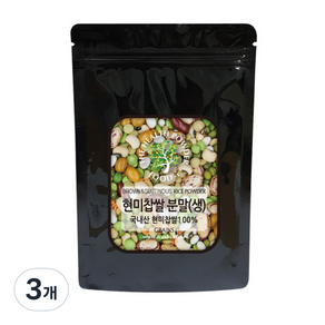 스쿨아이 국내산 현미찹쌀 분말 생, 1.2kg, 3개