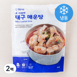 연안식당 속 시원한 대구 매운탕 (냉동), 570g, 2팩