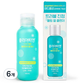 클리어티앤 더마 SOS 블레미쉬 젤 워시, 6개, 100ml