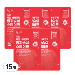 씨랩 케찹 바베큐맛 닭가슴살 스테이크, 100g, 15개