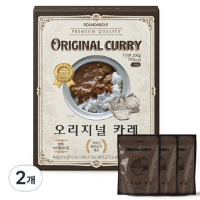 라운드어바웃 오리지널 카레 3p, 600g, 2개