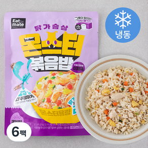 잇메이트 닭가슴살 몬스터 이지쿡 갈릭 볶음밥 (냉동), 250g, 6팩