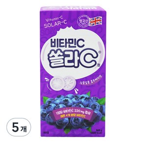 고려은단 쏠라C정 블루베리맛 비타민C 160g, 80정, 5개