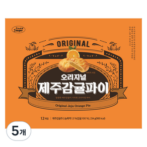 아일랜드슈가 오리지널 제주감귤파이 12p, 5개, 234g