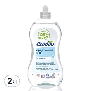 에코두 프랑스 젖병세제 무향, 500ml, 2개