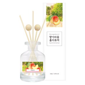 향기마을 실내용 홈 디퓨저 150ml, 복숭아, 1개