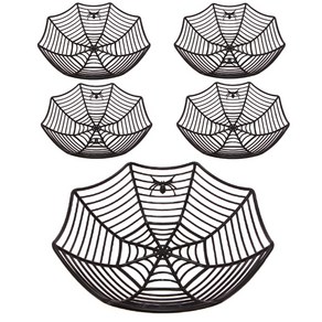 리빙다 거미줄 사탕 바구니, 블랙, 5개