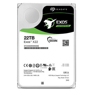 씨게이트 Exos X22 HDD, ST22000NM000E, 22TB