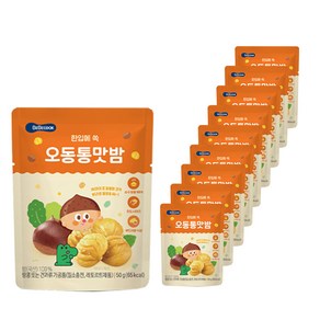 베베쿡 오동통통맛밤 간식, 50g, 10개