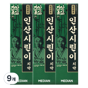 메디안 인산죽염 시린이 케어 치약, 120g, 9개