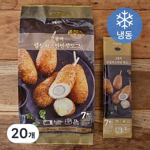 잇퀄리티 고품격 임실치즈 반반 핫도그 (냉동), 90g, 20개