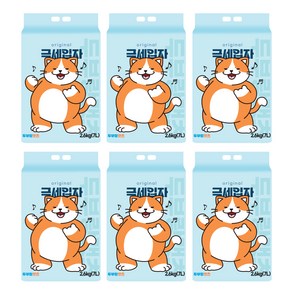 두부랑캣츠 극세입자 오리지날 고양이 모래 2.6kg, 6개, 오리지널