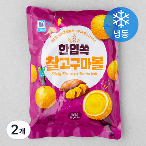 사조 한입쏙 찰 고구마볼 (냉동), 1kg, 2개