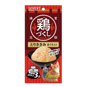 챠오츄르 고양이 치킨가득파우치 3p, 혼합맛(닭가슴살/참치), 180g, 1개