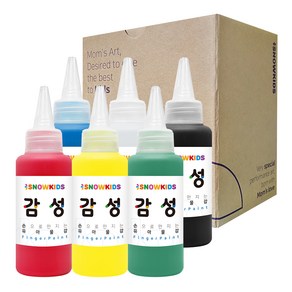 스노우키즈 감성물감 세트, 70ml, 6색