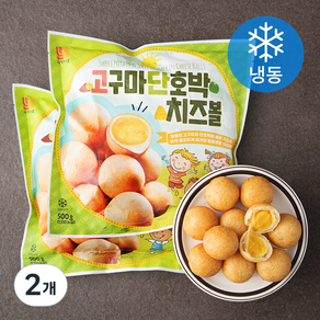 디케이식품 고구마 단호박 치즈볼 2개입 (냉동), 1000g, 2개