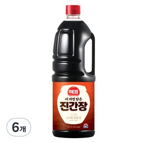 해표 진간장, 1.8L, 6개