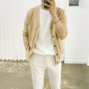 아도르클래식 남성용 캐시미어 긴팔 니트 가디건